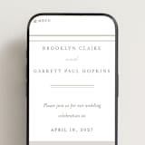 "Overlapping" - Wedding Website in Cotton by Amy Kross - Mobile Layout