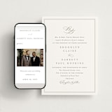 "Overlapping" - Wedding Website in Cotton by Amy Kross - Match Your Stationery
