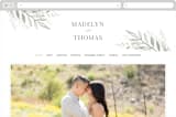 "Sweeping" - Wedding Website in Linen by Carolyn Nicks - Desktop Design