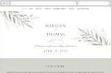 "Sweeping" - Wedding Website in Linen by Carolyn Nicks - Desktop Design