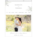"Sweeping" - Wedding Website in Linen by Carolyn Nicks - Guest Management