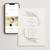 "Sweeping" - Wedding Website in Linen by Carolyn Nicks - Match Your Stationery