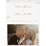 "Green Wreath" - Wedding Website in Champagne by Lori Wemple - Mobile Layout