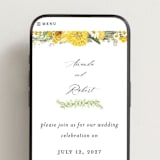 "Organic Florals" - Wedding Website in Honey by Susan Moyal - Mobile Layout