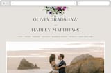 "Floral Love" - Wedding Website in Lilac by Lori Wemple - Desktop Design
