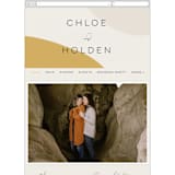 "Organic shapes" - Wedding Website in Mustard by Morgan Kendall - Mobile Layout