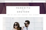 "Petalis" - Wedding Website in Velvet by Christie Garcia - Desktop Design
