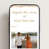 "Giardino" - Wedding Website in Flame by Pati Cascino - Mobile Layout