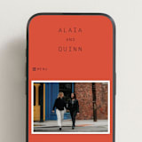 "Alaia" - Wedding Website in Verona Sunset by Blustery August - Mobile Layout