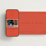"Alaia" - Wedding Website in Verona Sunset by Blustery August - Match Your Stationery
