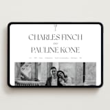 "Trés Chic" - Wedding Website in Soft Black by Julia Liverton - Desktop Design