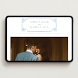 "Margot" - Wedding Website in Powder by Erin L. Wilson - Desktop Design