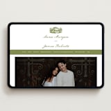"Villa" - Wedding Website in Pistachio by Maja Cunningham - Desktop Design