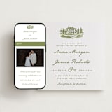 "Villa" - Wedding Website in Pistachio by Maja Cunningham - Match Your Stationery