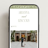 "Darcy" - Wedding Website in Pistachio by Robert and Stella - Mobile Layout