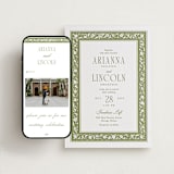 "Darcy" - Wedding Website in Pistachio by Robert and Stella - Match Your Stationery