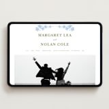 "Anemones" - Wedding Website in Azure by letterfix - Desktop Design