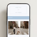 "Hamptons" - Wedding Website in Sky Blue by Hudson meet Rose - Mobile Layout