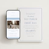 "Hamptons" - Wedding Website in Sky Blue by Hudson meet Rose - Match Your Stationery