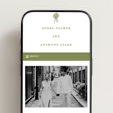 "wedding bouquet" - Wedding Website in Pistachio by Lori Wemple - Mobile Layout