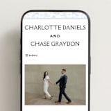 "Classic Toile" - Wedding Website in Periwinkle by Jenna Holcomb - Mobile Layout