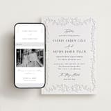 "Delicately" - Wedding Website in Gravel by Nicoletta Savod - Match Your Stationery