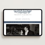 "Hummingbird Botanicals" - Wedding Website in Provincial Blue by Erin Deegan - Desktop Design