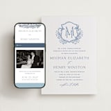 "Hummingbird Botanicals" - Wedding Website in Provincial Blue by Erin Deegan - Match Your Stationery