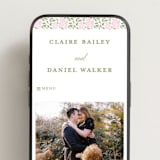 "Vintage Blooms" - Wedding Website in Blush by Creo Study - Mobile Layout