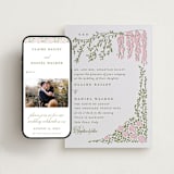 "Vintage Blooms" - Wedding Website in Blush by Creo Study - Match Your Stationery