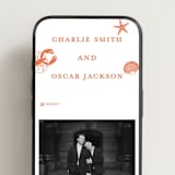 "lobster" - Wedding Website in Spritz by Pippa Shaw - Mobile Layout