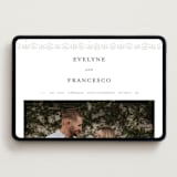 "Cosette" - Wedding Website in Graphite by Melanie Kosuge - Desktop Design