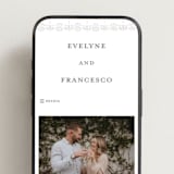 "Cosette" - Wedding Website in Graphite by Melanie Kosuge - Mobile Layout