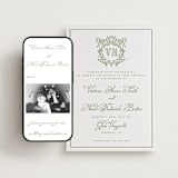 "Crestino" - Wedding Website in Moss by Petra Kern - Match Your Stationery