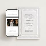 "Heirloom Needlework" - Wedding Website in Gravel by Meggy Masters - Match Your Stationery