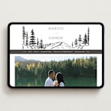 "Mountain Pines" - Wedding Website in Soft Black by Winston Latchman - Desktop Design