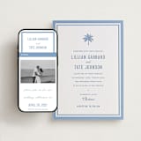 "Preston" - Wedding Website in Provincial Blue by Sara Hicks Malone - Match Your Stationery