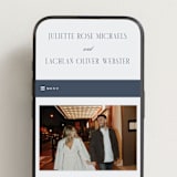 "London" - Wedding Website in Aegean by Hudson meet Rose - Mobile Layout