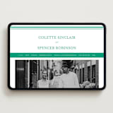 "Hartford" - Wedding Website in Shamrock by Olivia Raufman - Desktop Design