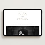 "Quiet Luxury" - Wedding Website in Matte Gold by Oscar and Emma - Karly Depew - Desktop Design