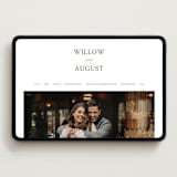 "Willow" - Wedding Website in Coffee by Snow and Ivy - Desktop Design