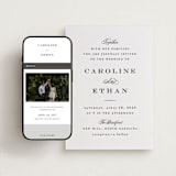 "Proper" - Wedding Website in Ink by Carolyn MacLaren - Match Your Stationery