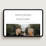 "Outlined" - Wedding Website in Cloud by Leah Bisch - Desktop Design