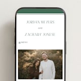 "Fresh Classic" - Wedding Website in Cucumber by letterfix - Mobile Layout