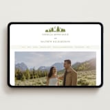 "Summit Meadows" - Wedding Website in Pistachio by Ana Sharpe - Desktop Design