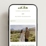 "Summit Meadows" - Wedding Website in Pistachio by Ana Sharpe - Mobile Layout
