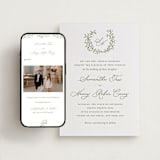 "Garden Script" - Wedding Website in Pistachio by Katherine Moynagh - Match Your Stationery