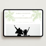 "Shoreline Elegance" - Wedding Website in Tea Green by Lucrecia Caporale - Desktop Design