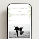 "Shoreline Elegance" - Wedding Website in Tea Green by Lucrecia Caporale - Mobile Layout