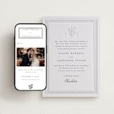 "Heirloom" - Wedding Website in Graphite by Creo Study - Match Your Stationery
